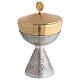 Chalice, ciborium and paten silver plated brass s5