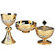 Chalice, ciborium and paten with olive leaves s1