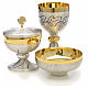 Chalice, ciborium and paten with grapes, ears of wheat and cross s4