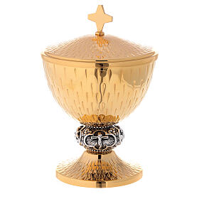 Chalice, ciborium and paten Jesus' life images