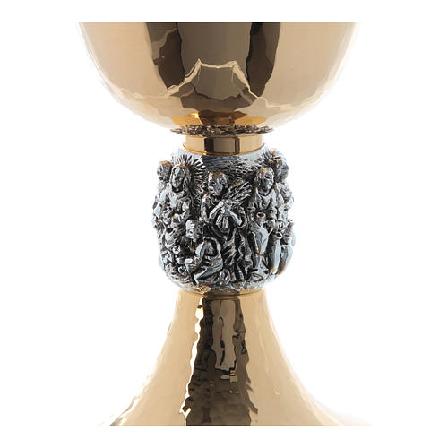 Chalice and ciborium with Miracles silver relief 5