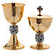 Chalice and ciborium with Miracles silver relief s1