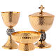 Chalice, ciborium and paten with a two color node s1