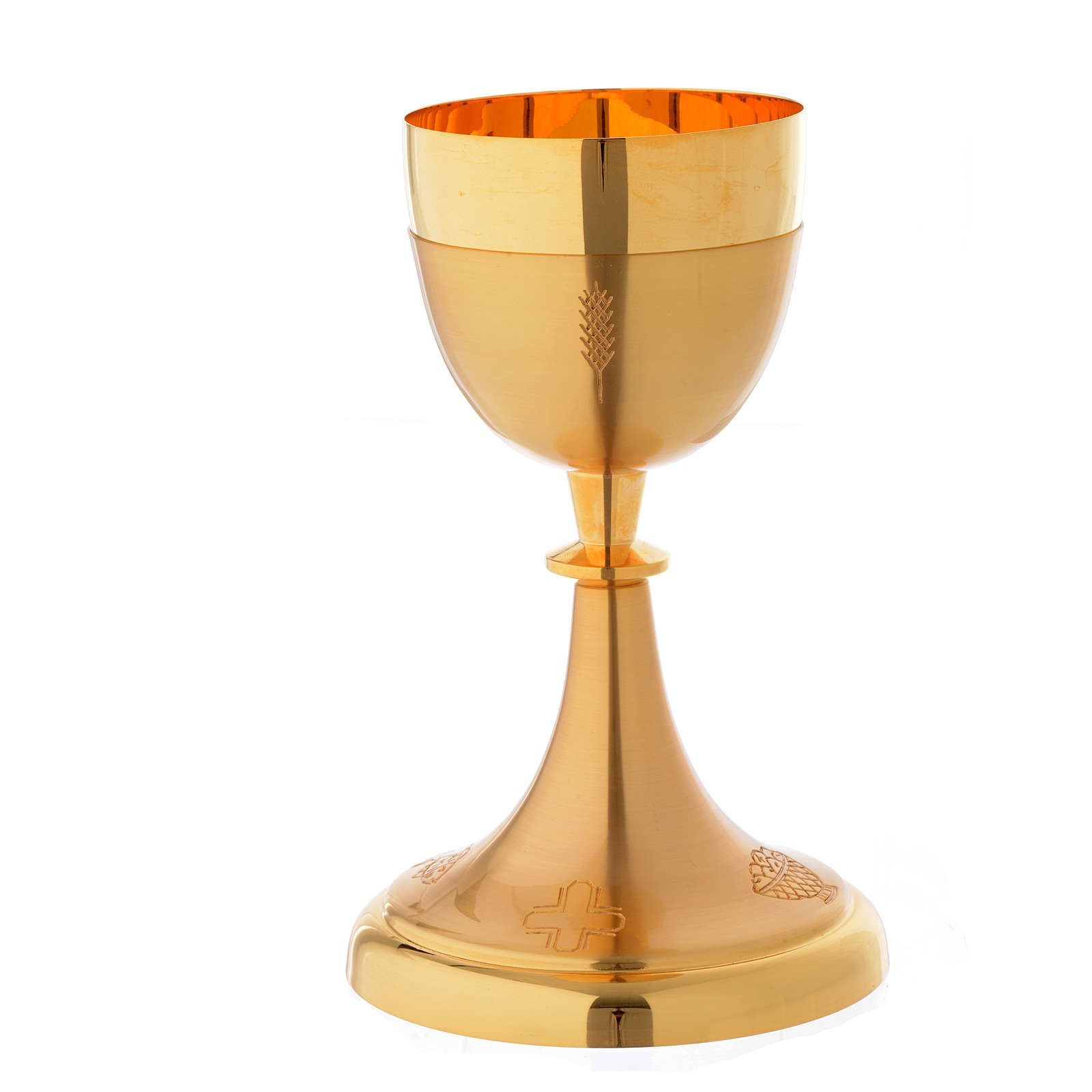 Chalice with crosses, loaves and fish | online sales on HOLYART.co.uk