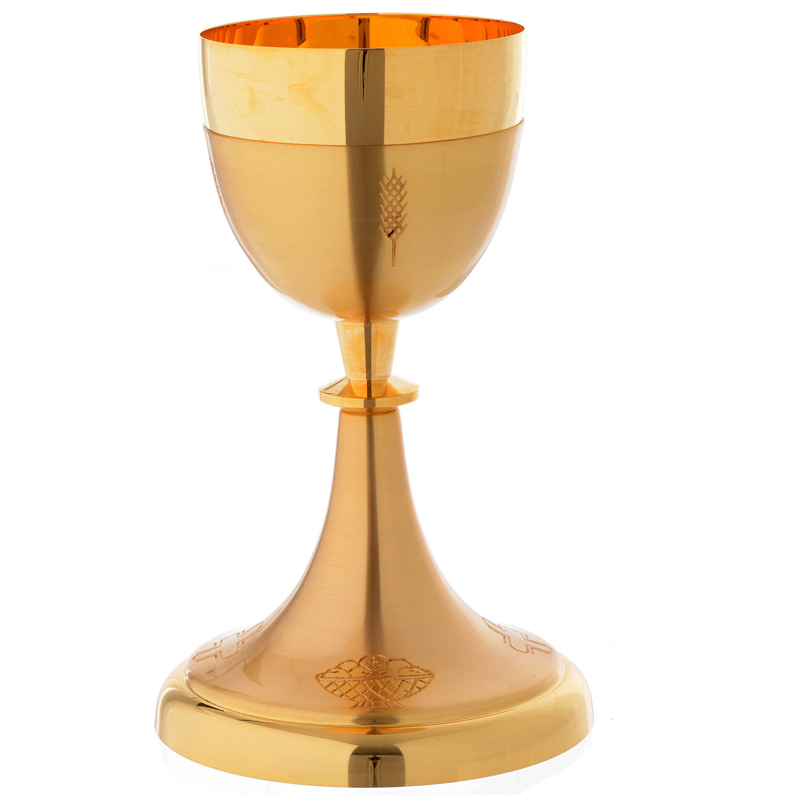 Chalice with crosses, loaves and fish | online sales on HOLYART.co.uk