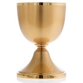 Chalice in matt gold plated brass 13cm