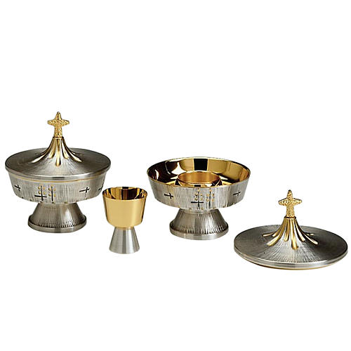 Intinction set with crossed and travel chalice 1