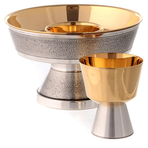 Intinction set in silver plated brass with travel chalice 5