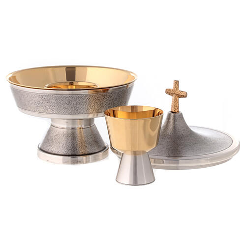 Intinction set in silver plated brass with travel chalice 4