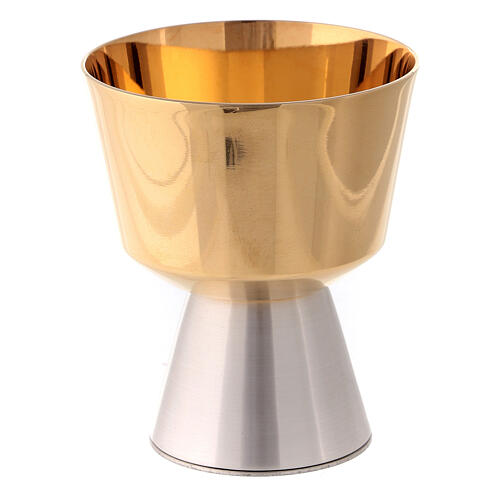 Intinction set in silver plated brass with travel chalice 7