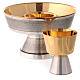 Intinction set in silver plated brass with travel chalice s5