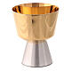 Intinction set in silver plated brass with travel chalice s7