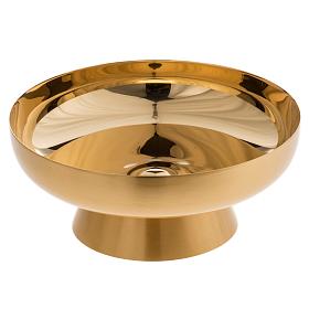 Paten in golden brass with satin finish 16cm