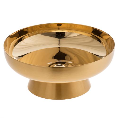 Paten in golden brass with satin finish 16cm 1