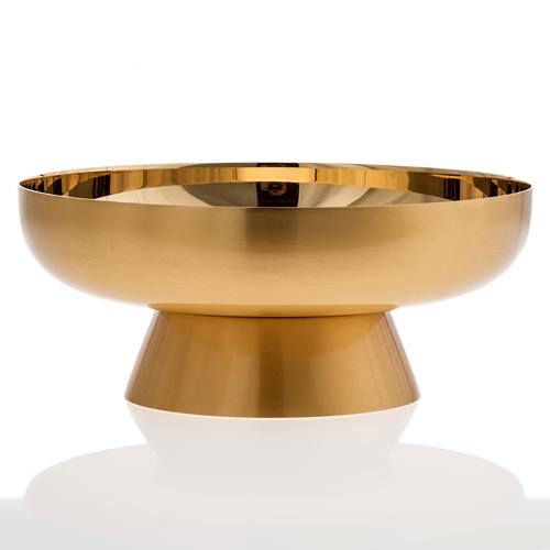 Paten in golden brass with satin finish 16cm 2