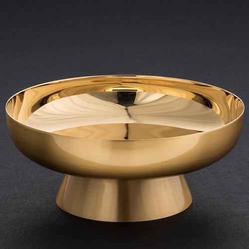 Paten in golden brass with satin finish 16cm 4