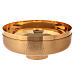 Paten in golden  brass with hammered finish 16cm s1