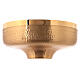 Paten in golden  brass with hammered finish 16cm s2
