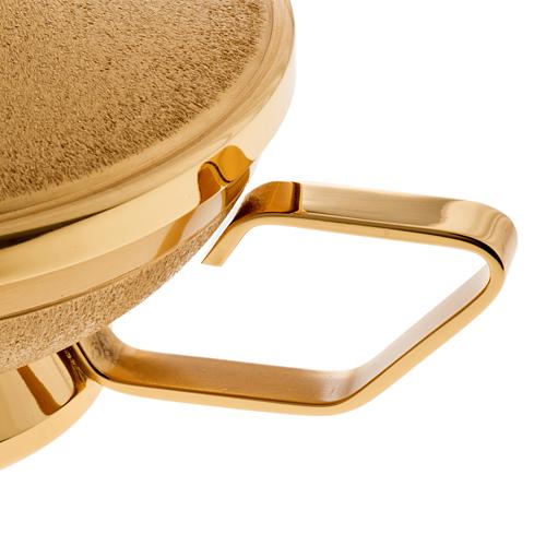 Ciborium in golden brass with handle 3