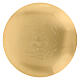Paten in brass, smooth finish and engraved detail, 15 cm s1