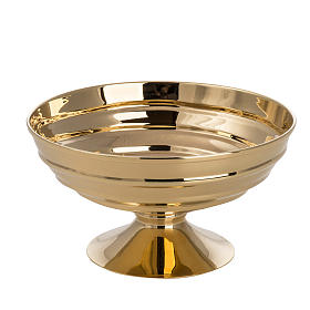 Bowl paten in silver plated metal, Saint Michael model