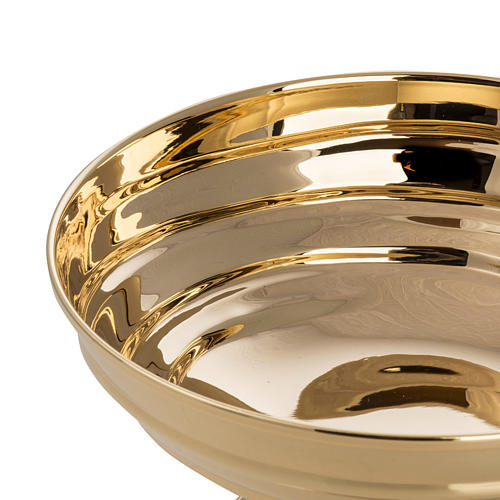 Bowl paten in silver plated metal, Saint Michael model 4
