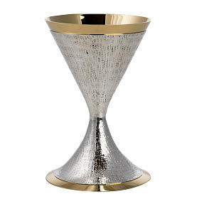Chalice in silver and gold plated metal, Ventus model