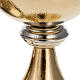 Ciborium in golden brass with knurled finishing, 26 cm s6