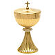 Chalice and Ciborium made of brass, empire style s4