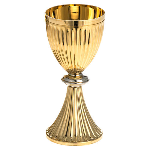 Chalice and Ciborium made of brass, empire style 3