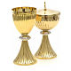 Chalice and Ciborium made of brass, empire style s8