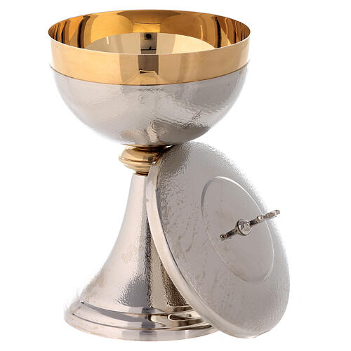 Chalice and Ciborium, silver plated brass with knurled finishing 4