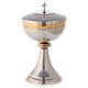 Chalice and Ciborium, silver plated brass with knurled finishing s3
