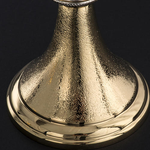 Chalice and Ciborium, golden brass with knurled finishing 4