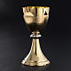 Chalice and Ciborium, golden brass with knurled finishing s3