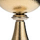 Chalice and Ciborium, golden brass with knurled finishing s5