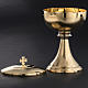 Chalice and Ciborium, golden brass with knurled finishing s6
