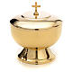 Ciborium, 10 cm diameter, shiny golden finishing s1