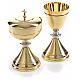 Chalice and Ciborium in golden brass, Knurled finishing s3