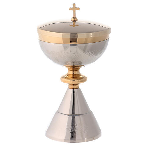 Chalice and Ciborium, golden and silver decoration, knurled 3