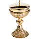 Chalice and Ciborium with golden finish, The Last Supper s6