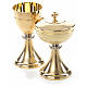 Chalice and Ciborium, knurled finishing with strass s6