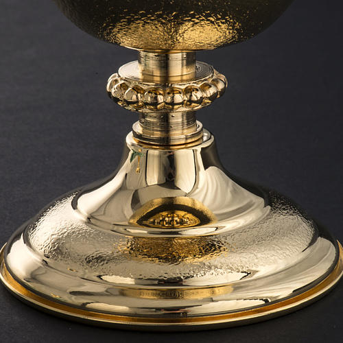 Chalice and Ciborium with golden knurled finishing 3