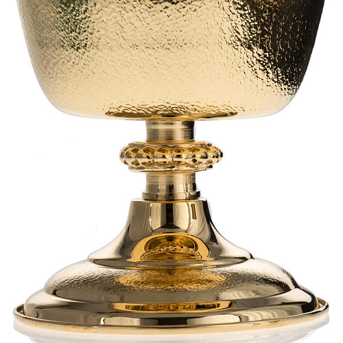 Chalice and Ciborium with golden knurled finishing 4