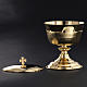 Chalice and Ciborium with golden knurled finishing s5