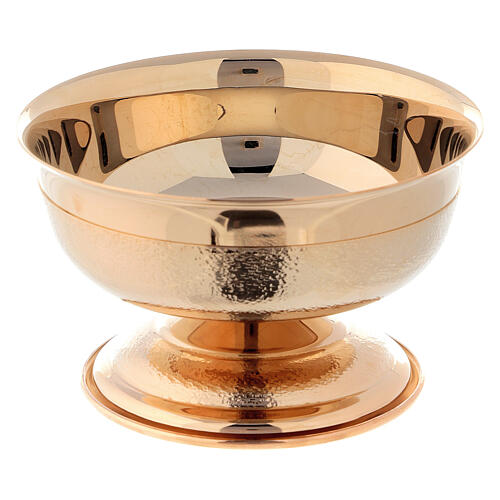 Chalice, ciborium and bowl with knurled gold plated finish 6