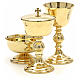 Gold plated chalice, ciborium and bowl sold separately s3