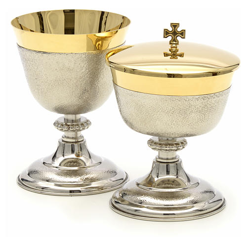 Chalice and Ciborium in brass, two colors finishing 6