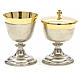 Chalice and Ciborium in brass, two colors finishing s5