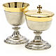 Chalice and Ciborium in brass, two colors finishing s6
